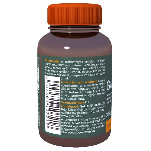 GALLMET-Mix * 30 kapsúl žlčových kyselín a bylín