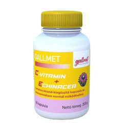   GALLMET - Witamina C + Echinacea 60 kapsułek dla prawidłowego funkcjonowania układu odpornościowego