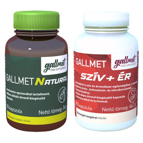 GALLMET-Natural 90 sztuk + Serce Plus 90 sztuk kapsułek w pakiecie w lepszej cenie 229,67 zł 